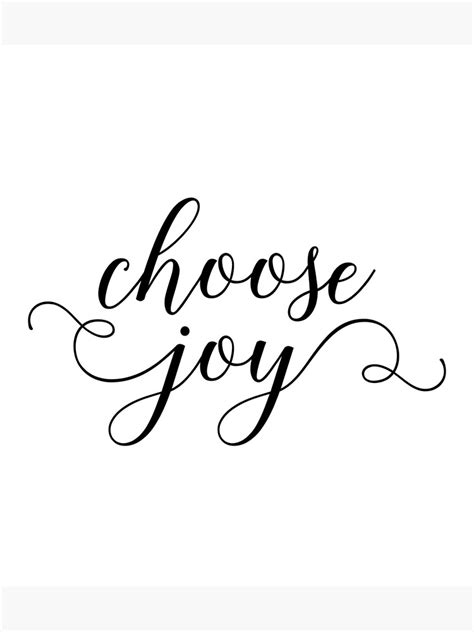 Bible Verse Choose Joy Poster By Walk By Faith Redbubble