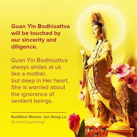 Guan Yin Bodhisattva Will Be Touched By Our Sincerity And Diligence
