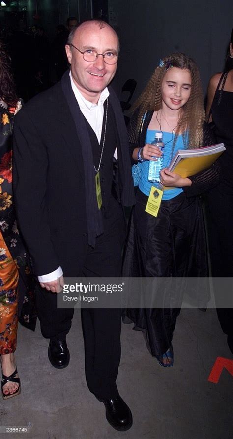 Phil Collins And Daughter Lily At The 2000 Grammy Awards In Los