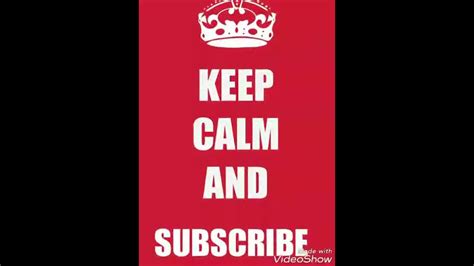 Keep Calm And Subscribe Youtube