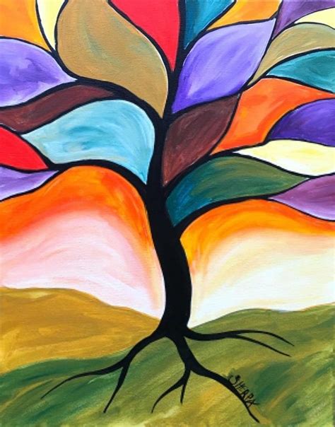 20 Amazing Tree Painting Ideas For Your Inspiration Simple Acrylic