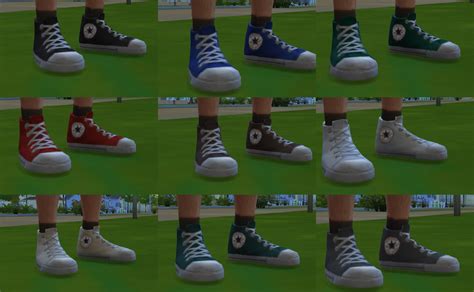 My Sims 4 Blog Converse Shoes Maxis Shoes Re Textured