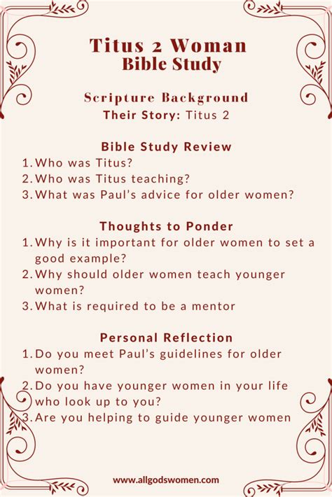 Titus 2 Woman Pauls Advice For Older Women Sharon Wilharm All God