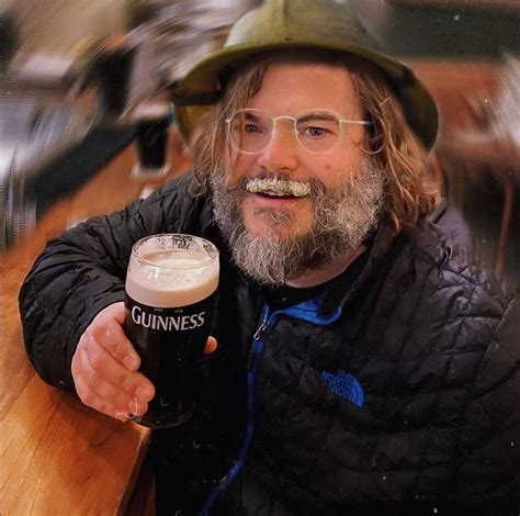 Jack Black Posted A Trippy Picture Of Himself Drinking A Pint Of