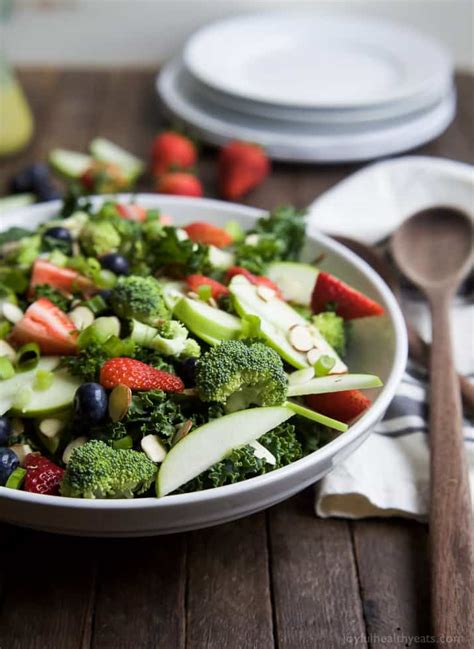 Summer Detox Salad With Citrus Basil Vinaigrette Super Healthy Salad
