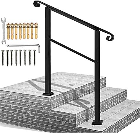 Handrails For Outdoor Steps3 Step Handrail Fits 1 To 3 Steps Mattle