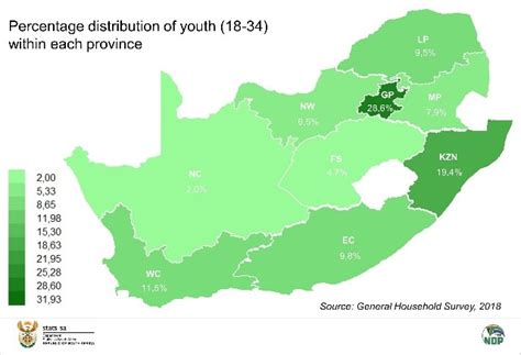 Map Of South Africa Population Population Density And Structure Of
