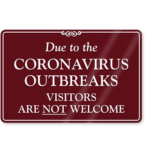 Visitors Are Not Welcome Showcase Sign Sku Se 7399