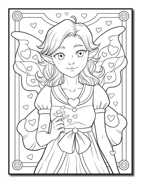 fairy girl  wings coloring pages