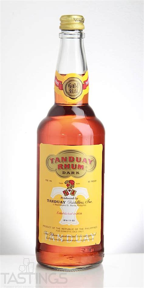 Tanduay Rhum Dark Philippines Spirits Review Tastings