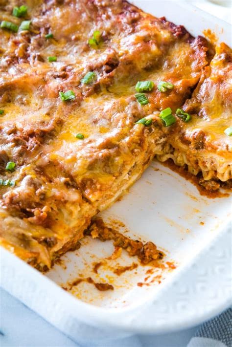 Mexican Lasagna Julies Eats And Treats