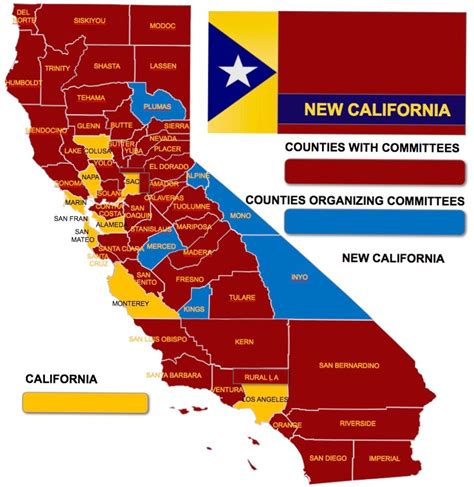 New California State Grows Again44 Counties