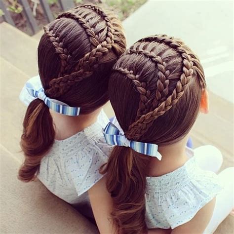 Sister Braids And Bow Hairstyles How To