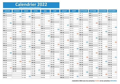 Calendrier Scolaire 2023 Semaine Paire Et Impaire Calendrier 2023