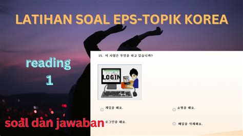 Video Latihan Soal Eps Topik Korea Reading Sonsaengnim YouTube
