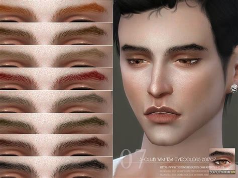Eyebrows For Men 15 Colors Thanks Found In Tsr Category Sims 4