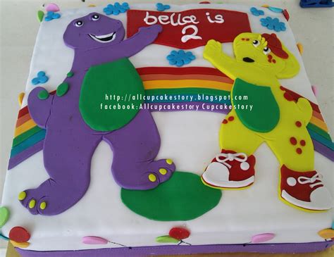 Allcupcakestory Barney And Friend Birthday Cake