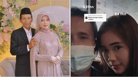 Viral Kakek 53 Tahun Nikahi Wanita Muda Foto Pernikahan Curi Perhatian Hingga Menua Bersama