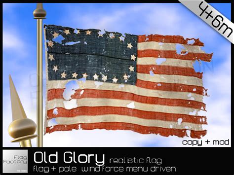 Second Life Marketplace Old Glory Us Flag Usa Flag Waving Vintage