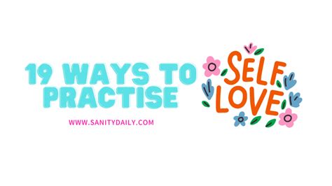 19 Ways To Practise Self Love In Daily Life