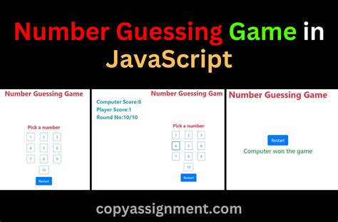 Number Guessing Game In Javascript Copyassignment