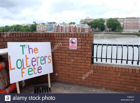 Comedian Mark Thomas Holds A Loitering Fete In Nine Elms Near The