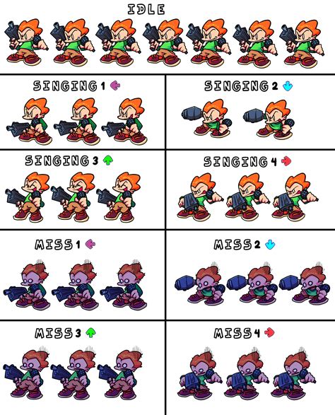 Fnf Game Sprites Including Character Sprites Enemy Designs And Images