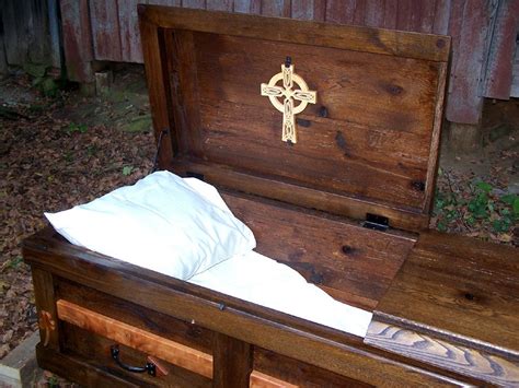 Buy Hand Crafted Hand Built Reclaimed Wood Celtic Custom Casket Made