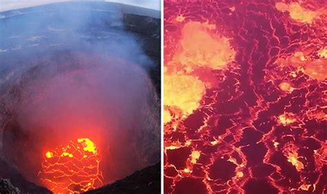 Hawaii Volcano Eruption Latest Shocking Footage Shows Lava Lake