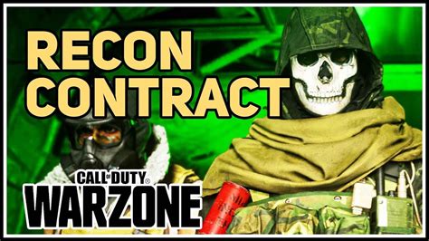 Secure The Intel Recon Contract Call Of Duty Warzone Youtube