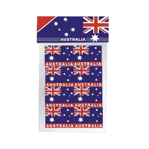 Australian Flag Stickers 16 Pack