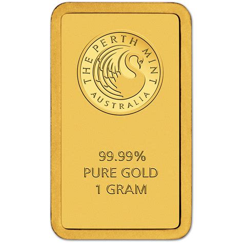1 Gram Gold Bar Perth Mint 9999 Fine In Assay Ebay