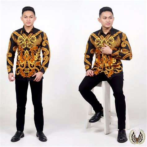 Baju batik pria original cressida w150 cotton peach. Contoh Baju Kemeja Batik Pria - Juwitala