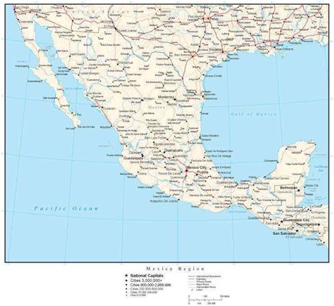 27 Map Of Mexico With Capitals Maps Online For You