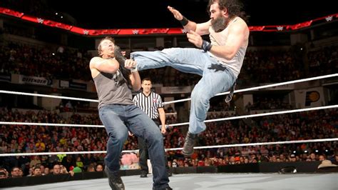 dean ambrose vs luke harper intercontinental championship match photos wwe