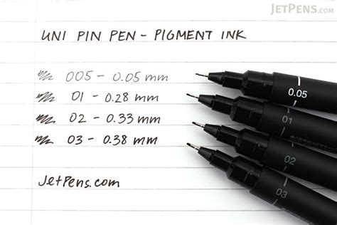 Vertical line width i want to write. Uni Pin Pen - 005 Pigment Ink - 0.05 mm - Black Ink ...