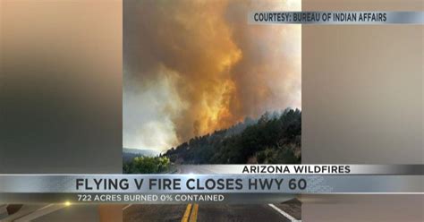 Updates On Three Arizona Wildfires Stockton Hill Pilot And Flying V