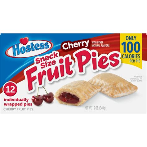 Hostess Snack Size Cherry Fruit Pies 12 Count 12 Oz