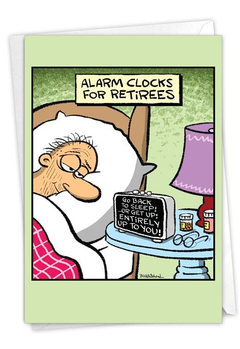 funny retirement paper card from us w envelope 1 card co workergood luckretiree alarm clock