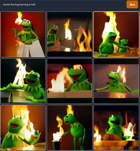 Kermit The Frog Burning In Hell Rweirddalle