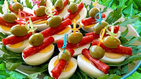 Party of 12 = 1½ pounds Easy cold appetizer recipe: how to make Easter finger food for parties? - YouTube