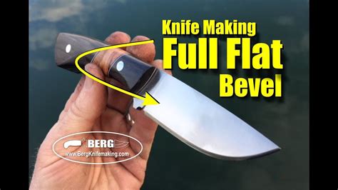 Knife Making Full Flat Bevel Grinding With The Tilt Table By Berg Knife