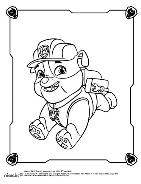 Paw Patrol 44261 Cartoons Printable Coloring Pages