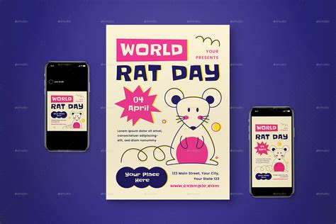 World Rat Day Flyer Set By Graphicook Graphicriver