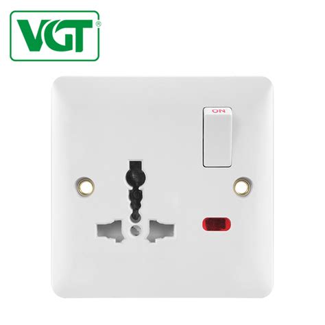 Multi 13a Single Switched Socket With Neon China Multi 13a Switch