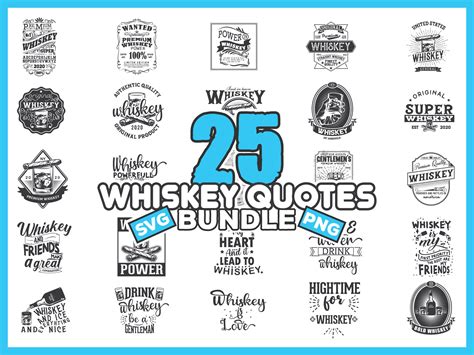 25 Whiskey Quotes Svg Bundle Alcohol Svg Files Drinking Svg Etsy