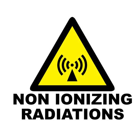 Non Ionizing Radiation Sign Royalty Free Stock Svg Vector