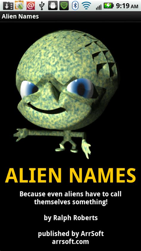 Alien Names Uk Appstore For Android