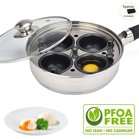 Modern Innovations Egg Poacher Pan Cup Non Stick Stainless Steel