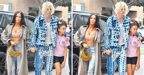 Machine Gun Kelly And Megan Fox Head To Dinner With His Daughter Photos